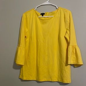 Talbots ruffled sleeved blouse